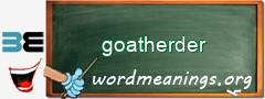 WordMeaning blackboard for goatherder